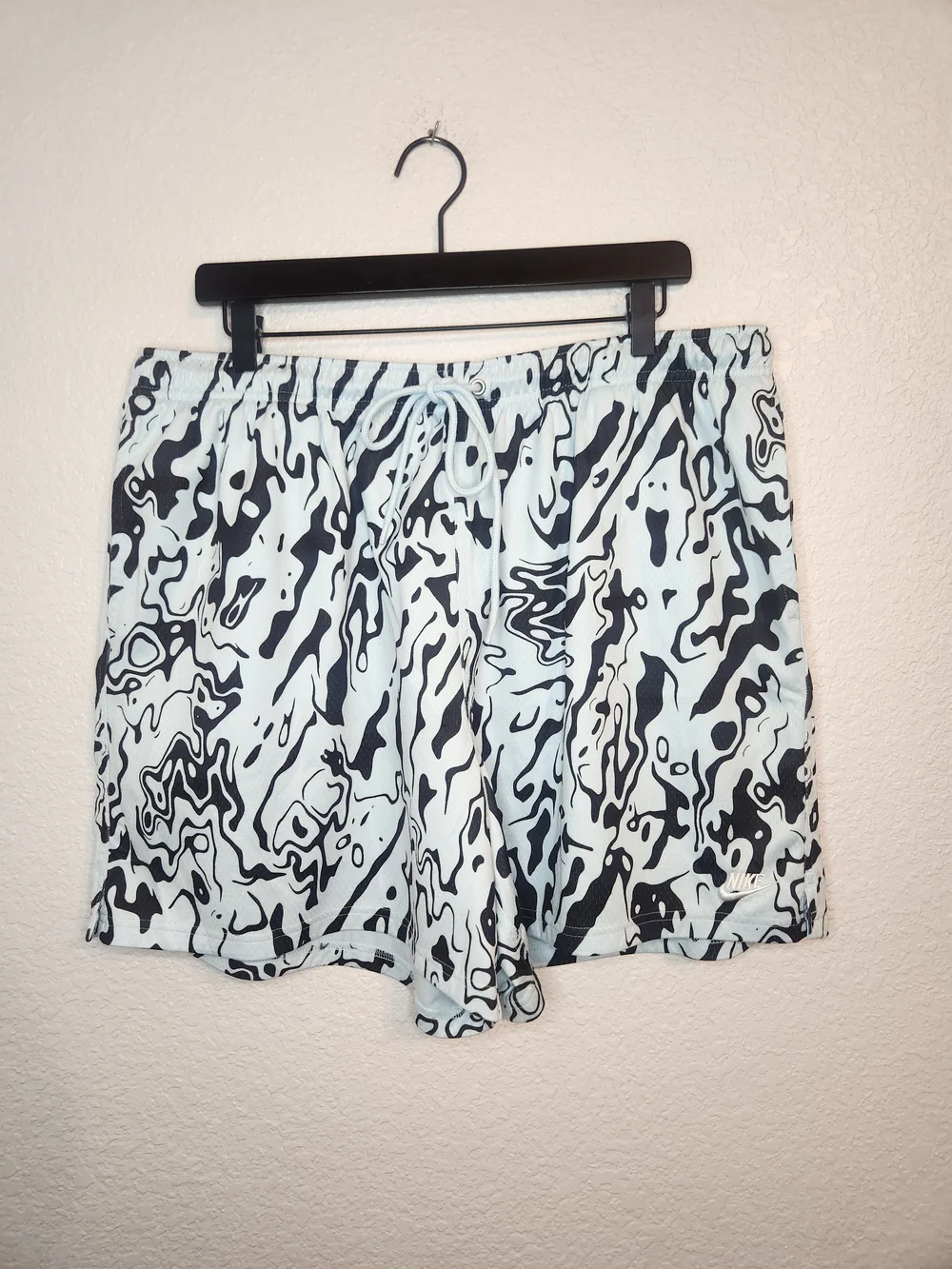 Nike Sportswear Club Mesh Shorts Mens xxl Glacier Blue Black